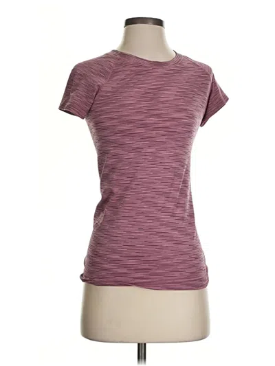 Pre-owned Athleta Active T-shirt In Burgundy