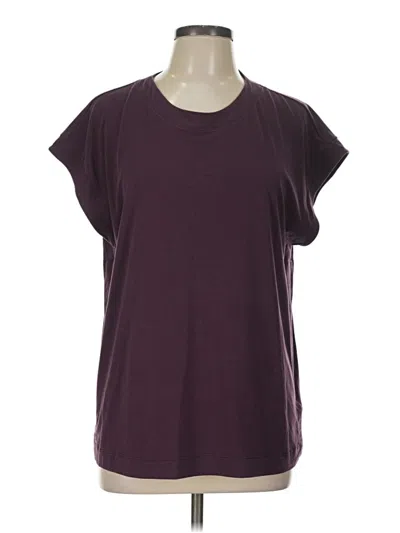 Pre-owned Athleta Active T-shirt In Burgundy