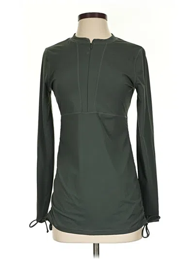 Pre-owned Athleta Active T-shirt In Green