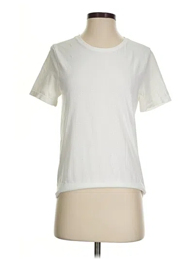 Pre-owned Athleta Active T-shirt In Ivory