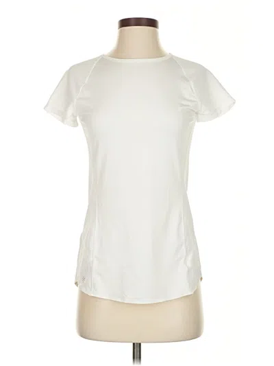 Pre-owned Athleta Active T-shirt In White