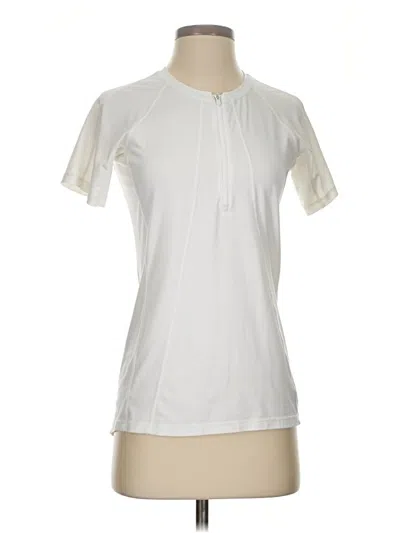 Pre-owned Athleta Active T-shirt In White