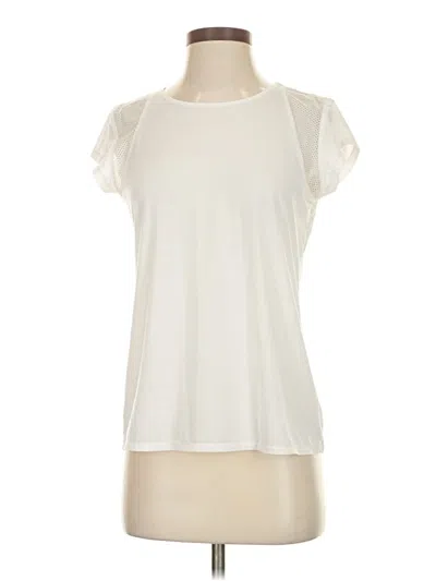 Pre-owned Athleta Active T-shirt In White
