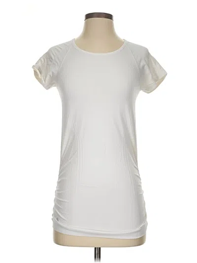 Pre-owned Athleta Active T-shirt In White