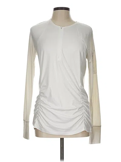 Pre-owned Athleta Active T-shirt In White