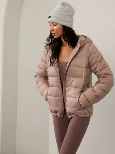 Athleta Aire Puffer Jacket In Sandstone