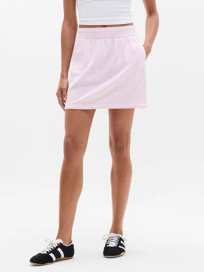 Athleta Airy Cotton Terry Mid Rise Mini Skirt In Pink