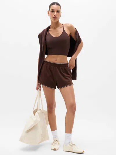 Athleta Airy Cotton Terry Mid Rise Picot Shortie