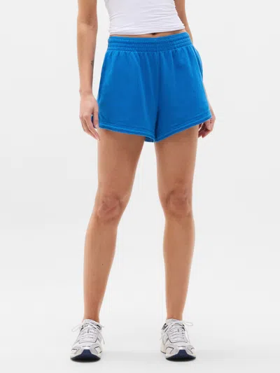Athleta Airy Cotton Terry Shortie In Blue