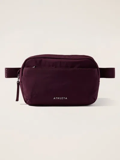 Athleta All About Crossbody Belt Bag In Spiced Cabernet