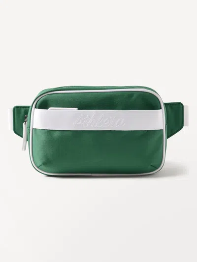 Athleta All About Large Canvas Belt Bag In Trillium/white