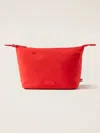Athleta All About Large Cosmetic Pouch In Cardinal