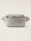 Athleta All About Large Crossbody Belt Bag In Oyster Grey