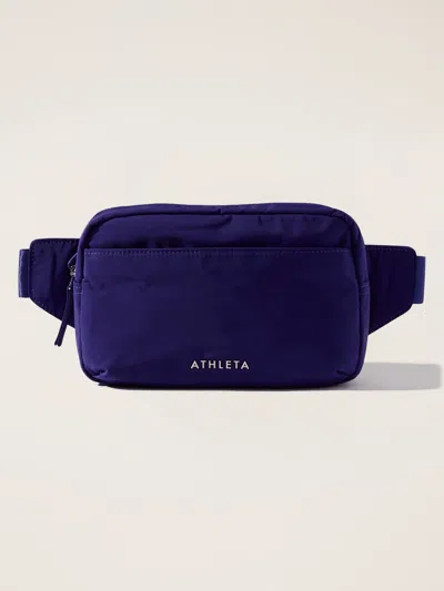 Athleta All About Large Crossbody Belt Bag In Schooner Blue