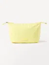Athleta All About Medium Cosmetic Pouch In Citron