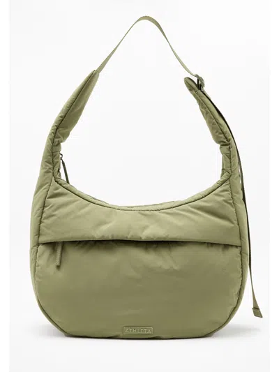 Athleta All About Medium Crossbody Hobo Bag In Green