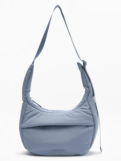 Athleta All About Sheen Small Crossbody Hobo Bag In Blue