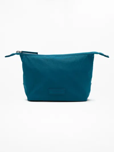 Athleta All About Small Cosmetic Pouch In Blue