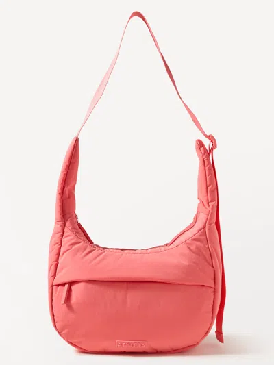 Athleta All About Small Crossbody Hobo Bag In Mimosa Pink