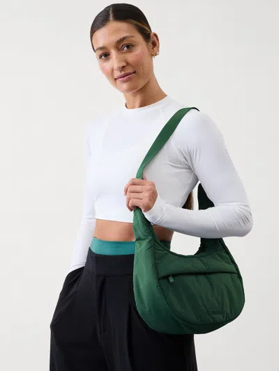 Athleta All About Small Crossbody Hobo Bag In Trillium