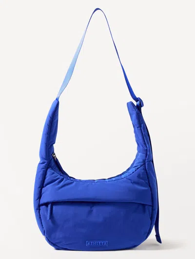 Athleta All About Small Crossbody Hobo Bag In Varsity
