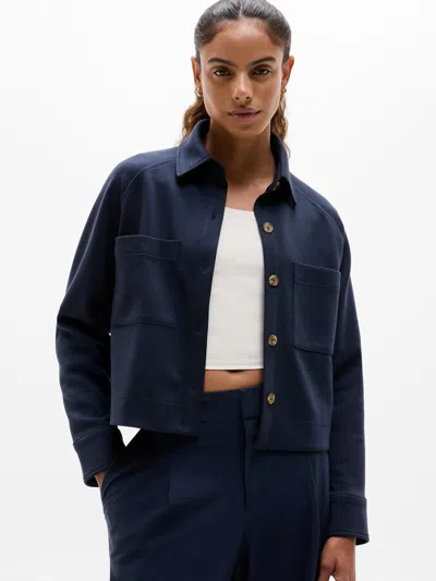 Athleta Allure Shirt Jacket In Blue
