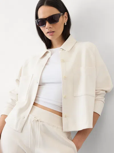 Athleta Allure Shirt Jacket In Bone