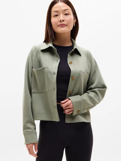 Athleta Allure Shirt Jacket In Green
