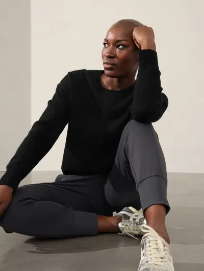 Athleta Alpine Crewneck Sweater In Black