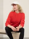 Athleta Alpine Crewneck Sweater In Cardinal