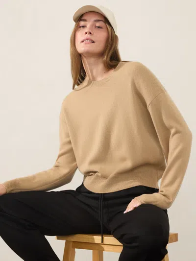 Athleta Alpine Crewneck Sweater In Dune