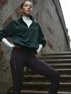 Athleta Altitude Fleece Lined 1/2 Zip Sweatshirt In Cypress