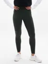 Athleta Altitude Fleece Lined Stash High Rise Legging In Green