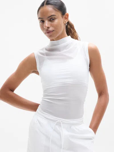 Athleta Apero Mesh Tank In Bright White