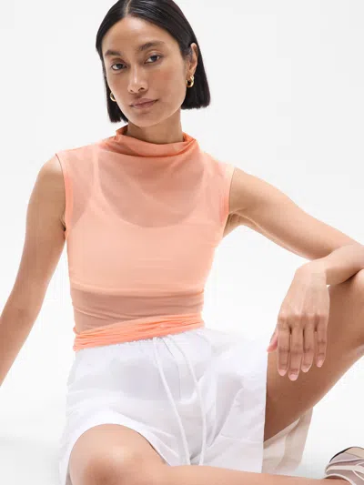Athleta Apero Mesh Tank In Guava