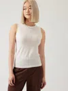 Athleta Ascent Seamless Tank In Magnolia White