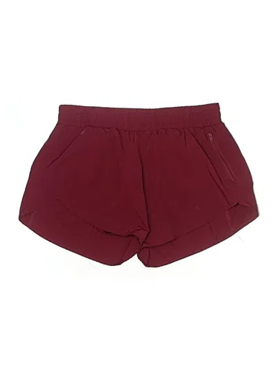 Pre-owned Athleta Athletic Shorts In Burgundy