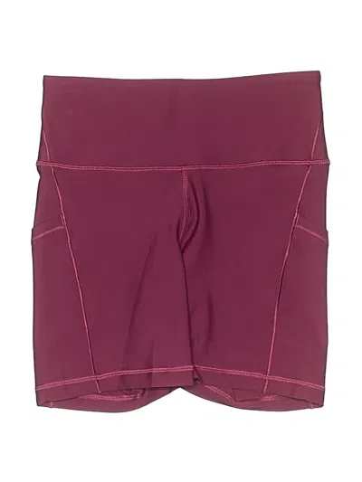 Pre-owned Athleta Athletic Shorts In Burgundy