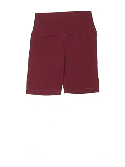 Pre-owned Athleta Kids' Athletic Shorts In Burgundy