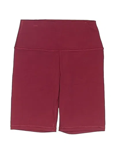 Pre-owned Athleta Athletic Shorts In Burgundy