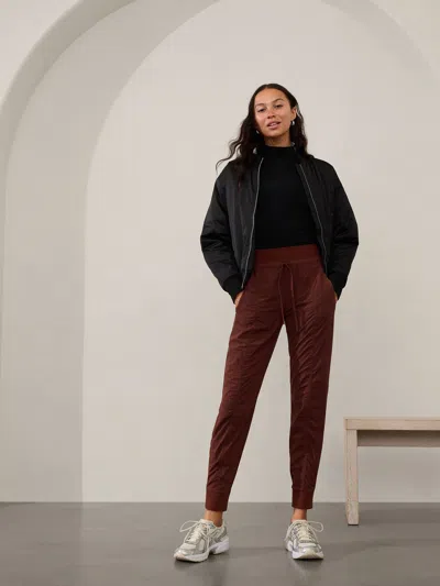 Athleta Attitude Mid Rise Jogger In Cherrywood