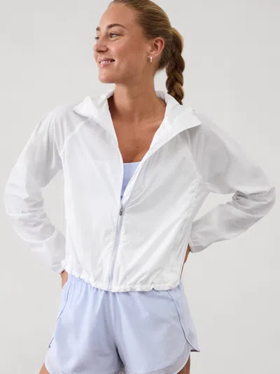 Athleta Back Route Jacket In White