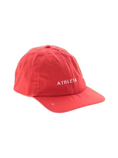 Pre-owned Athleta Baseball Cap In Red
