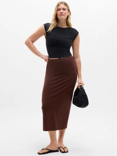 Athleta Be Free High Rise Maxi Skirt In Brown