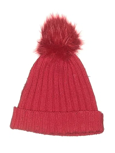 Pre-owned Athleta Beanie Hat In Red