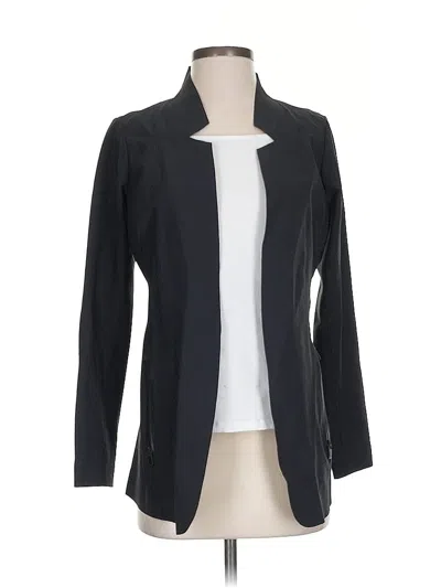 Pre-owned Athleta Blazer Jacket In Black