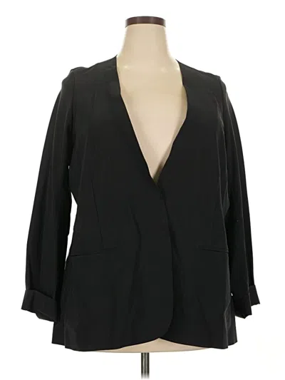 Pre-owned Athleta Blazer Jacket In Black