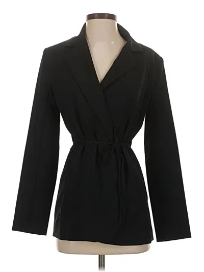 Pre-owned Athleta Blazer Jacket In Black