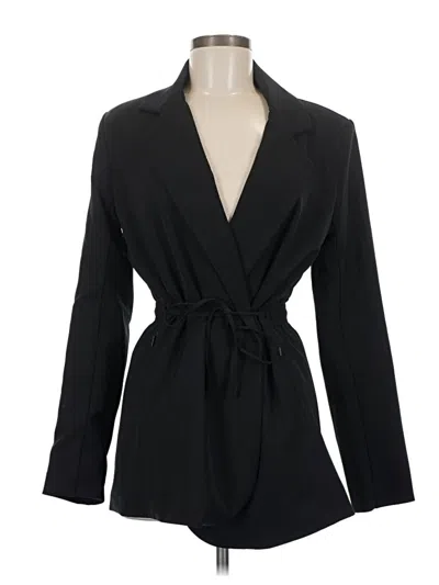 Pre-owned Athleta Blazer Jacket In Black