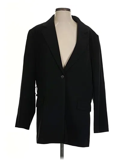 Pre-owned Athleta Blazer Jacket In Black